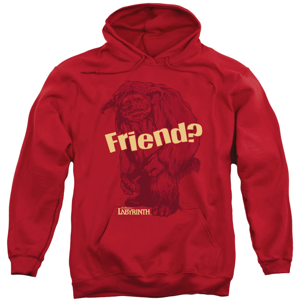 Labyrinth Ludo Friend Mens Hoodie Red