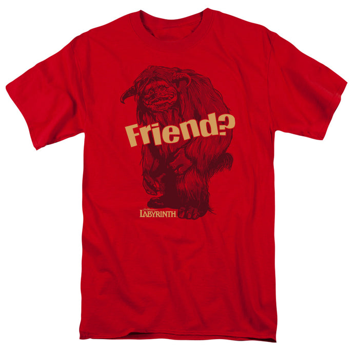 Labyrinth Ludo Friend Mens T Shirt Red
