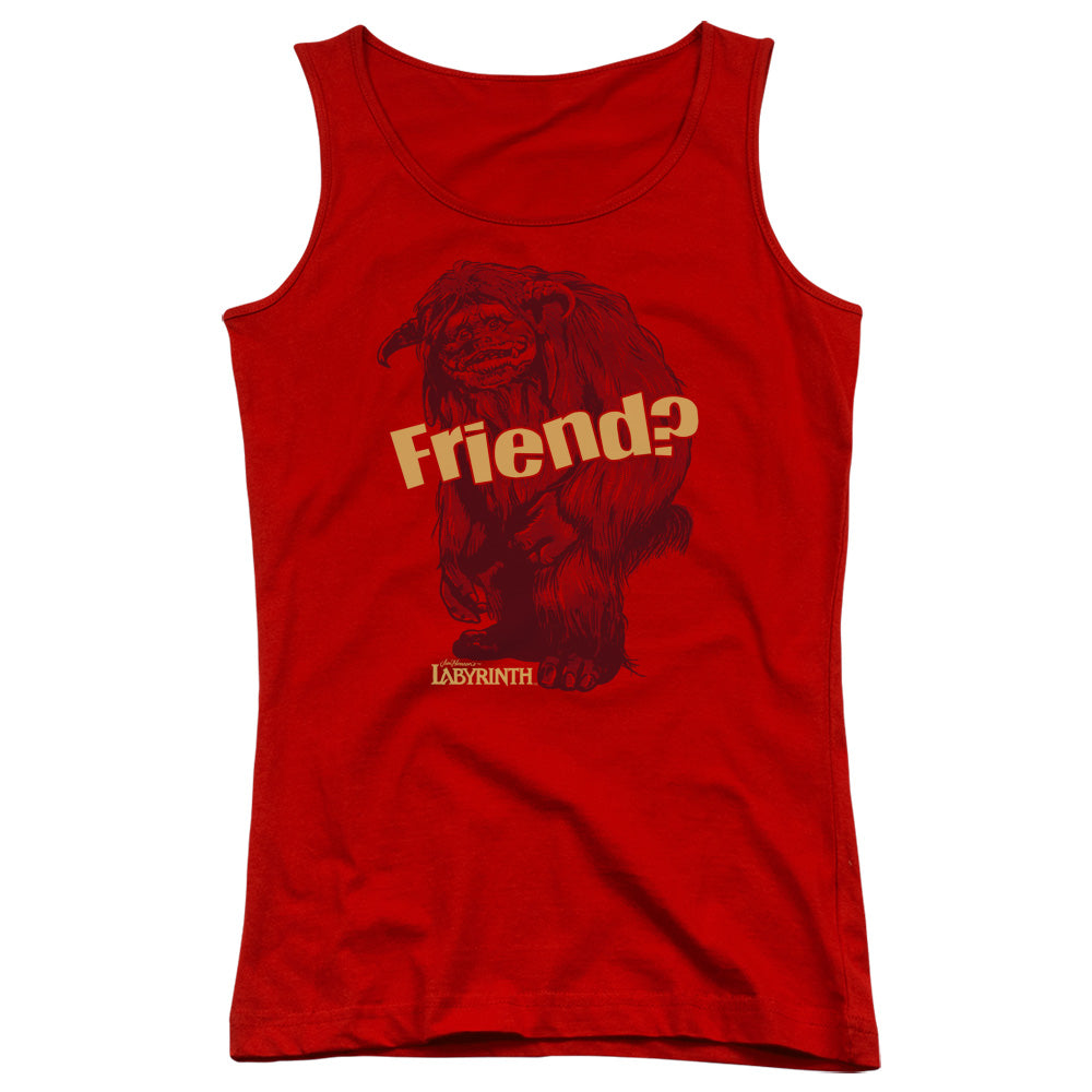 Labyrinth Ludo Friend Womens Tank Top Shirt Red