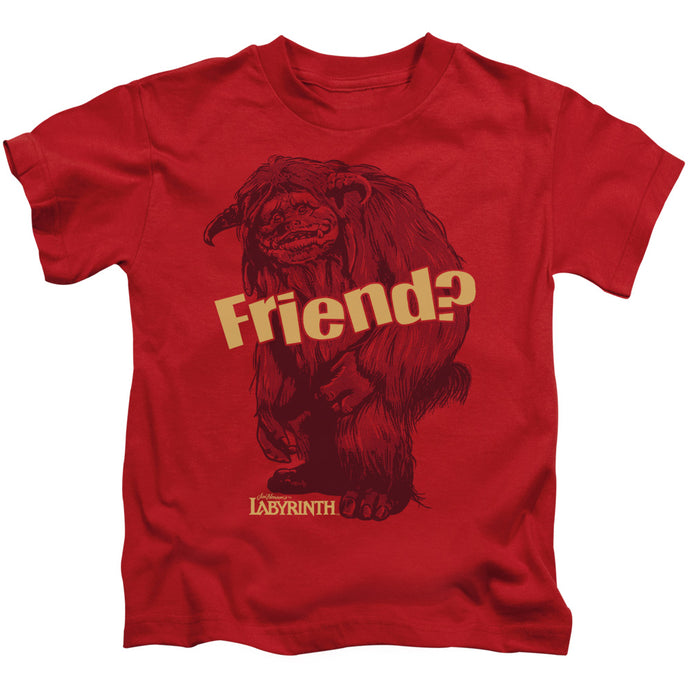 Labyrinth Ludo Friend Juvenile Kids Youth T Shirt Red