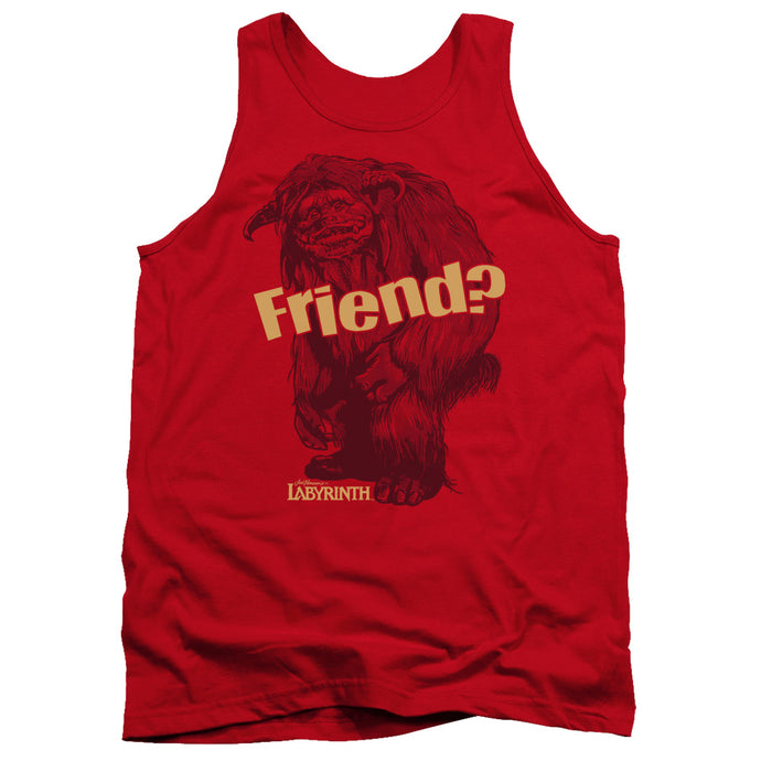 Labyrinth Ludo Friend Mens Tank Top Shirt Red