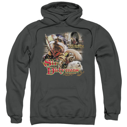 Labyrinth Sir Didymus Mens Hoodie Charcoal