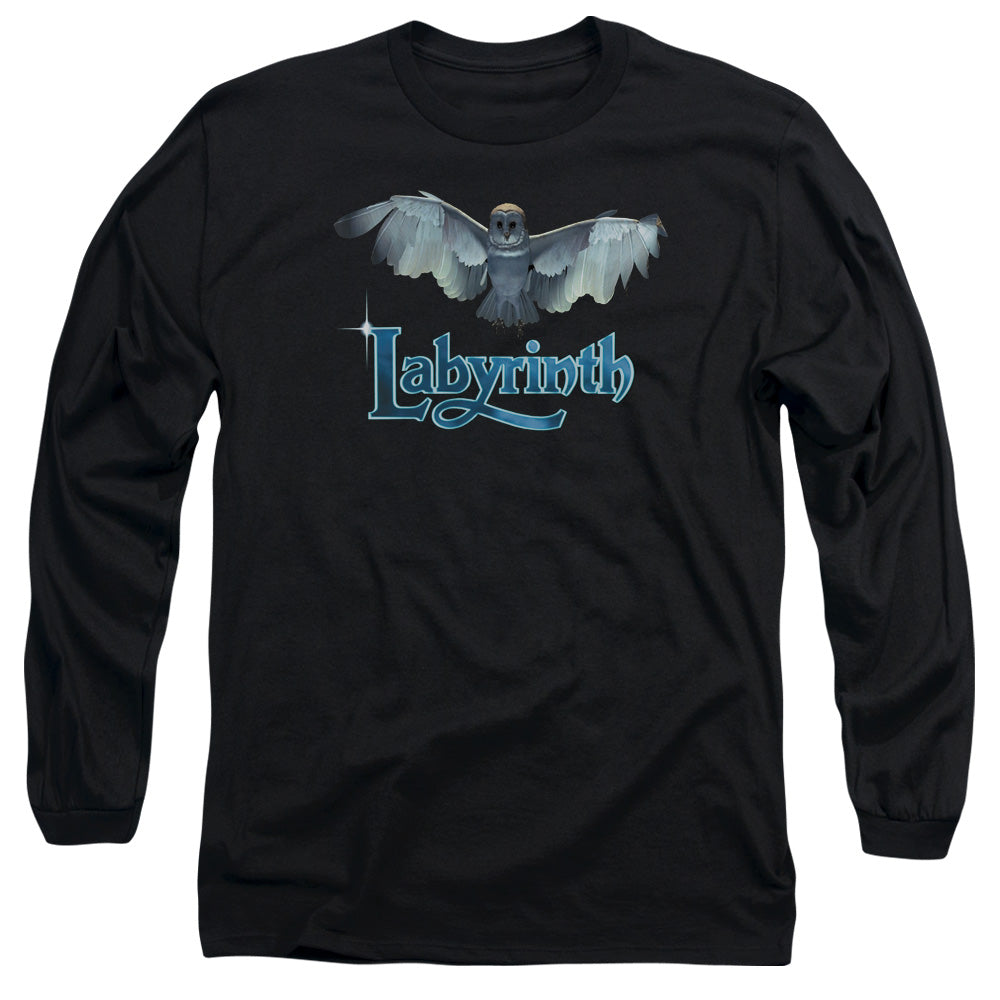Labyrinth Title Sequence Mens Long Sleeve Shirt Black