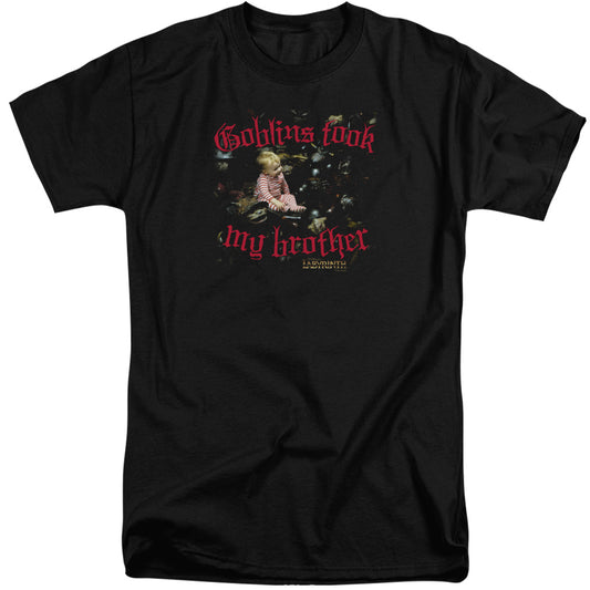 Labyrinth Goblins Took My Brother Mens Tall T Shirt Black
