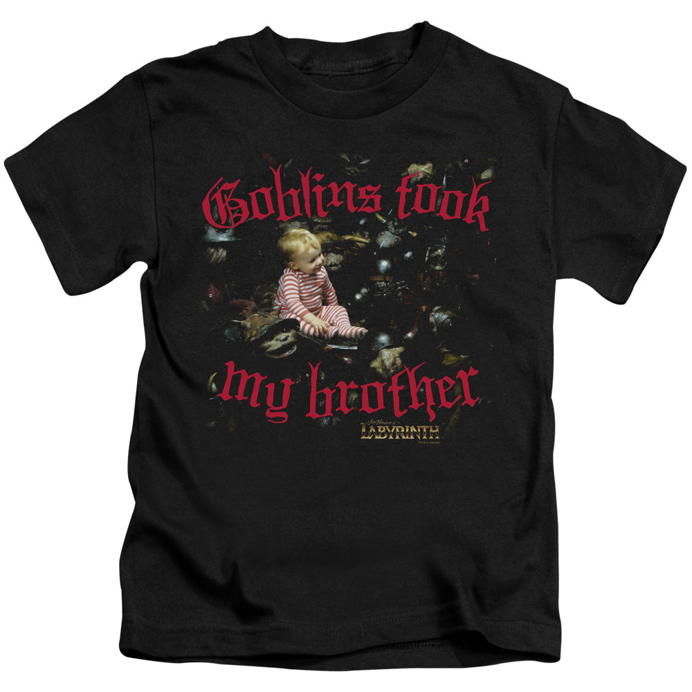 Labyrinth Goblins Took My Brother Juvenile Kids Youth T Shirt Black