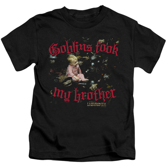 Labyrinth Goblins Took My Brother Juvenile Kids Youth T Shirt Black