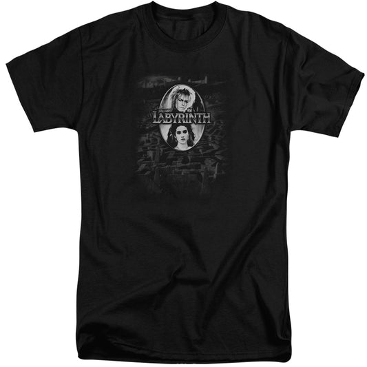 Labyrinth Maze Mens Tall T Shirt Black