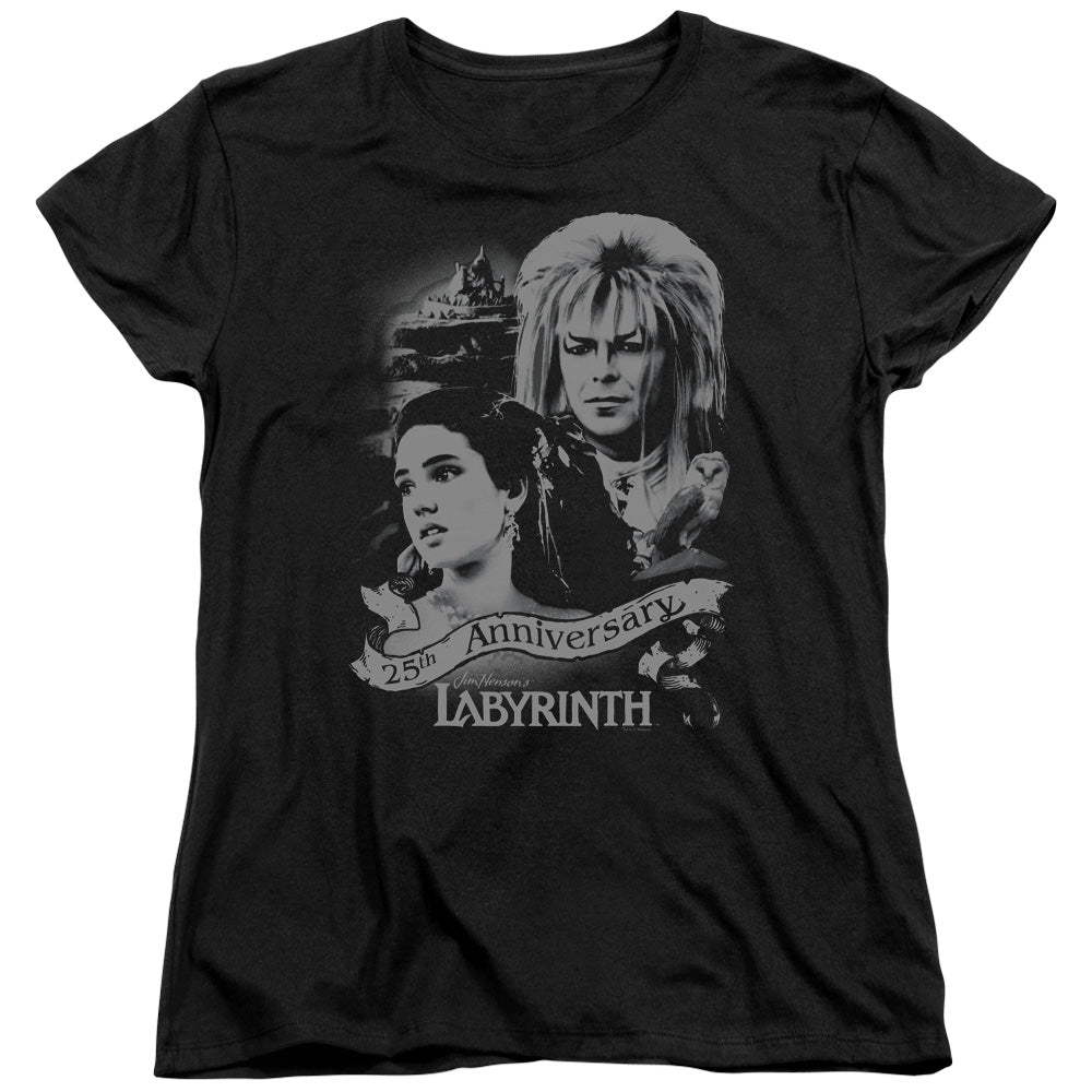 Labyrinth Anniversary Womens T Shirt Black