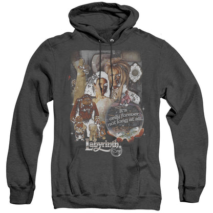 Labyrinth 25 Years of Magic Heather Mens Hoodie Black