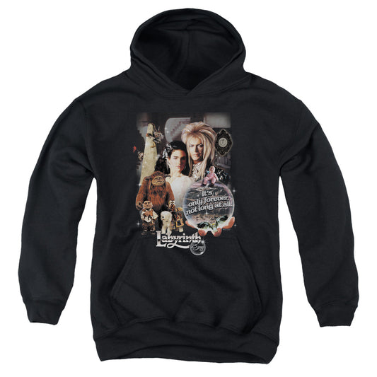 Labyrinth 25 Years of Magic Kids Youth Hoodie Black