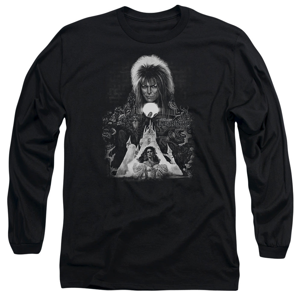 Labyrinth Castle Mens Long Sleeve Shirt Black