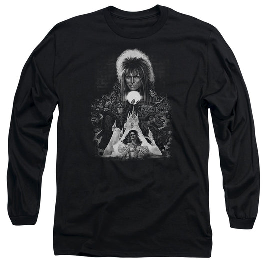 Labyrinth Castle Mens Long Sleeve Shirt Black