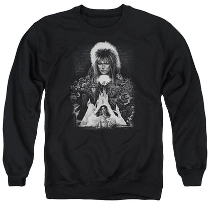 Labyrinth Castle Mens Crewneck Sweatshirt Black
