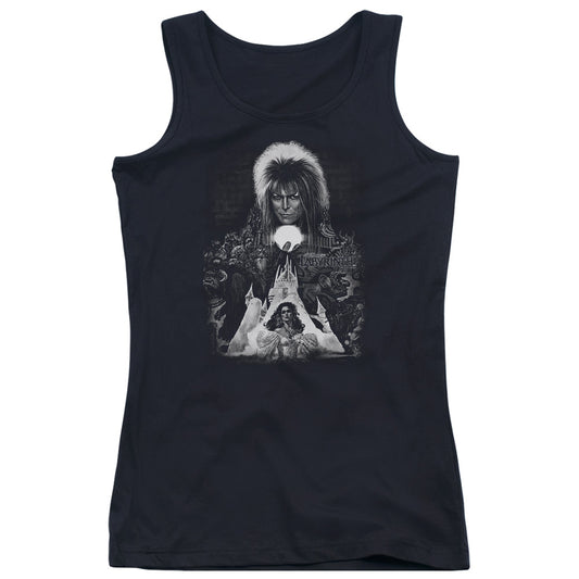 Labyrinth Castle Womens Tank Top Shirt Black