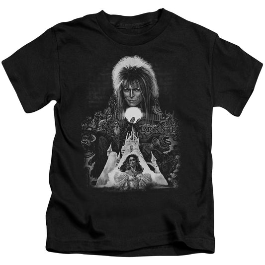 Labyrinth Castle Juvenile Kids Youth T Shirt Black