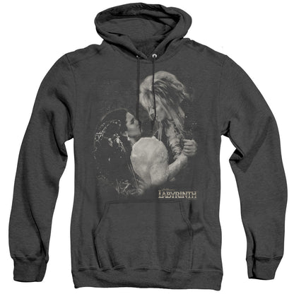 Labyrinth Dream Dance Mens Heather Hoodie Black Officially Licensed