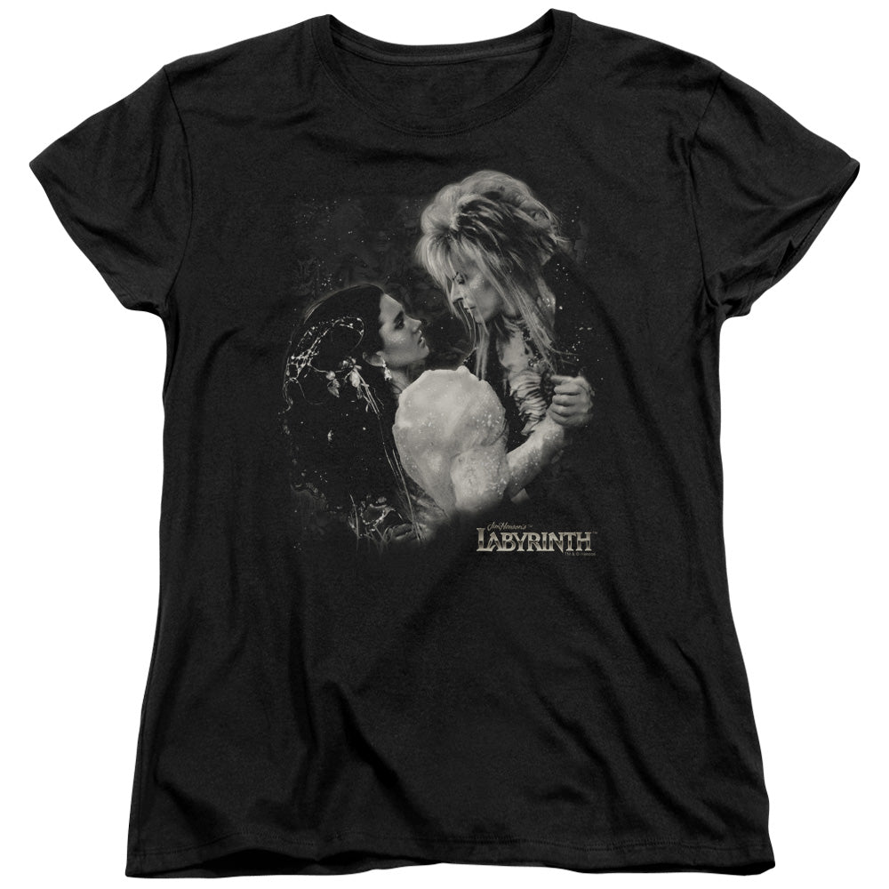 Labyrinth Dream Dance Womens T Shirt Black