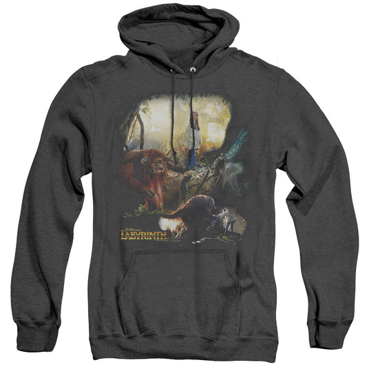 Labyrinth Sarah & Ludo Heather Mens Hoodie Black