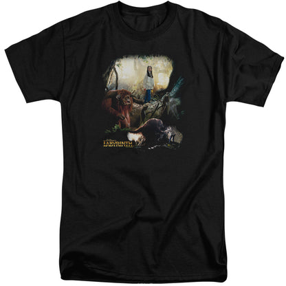 Labyrinth Sarah & Ludo Mens Tall T Shirt Black
