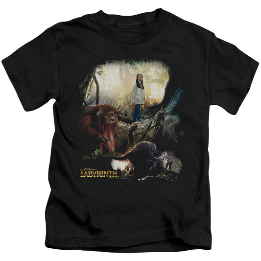Labyrinth Sarah & Ludo Juvenile Kids Youth T Shirt Black