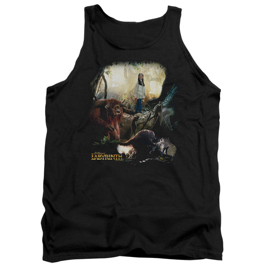 Labyrinth Sarah & Ludo Mens Tank Top Shirt Black