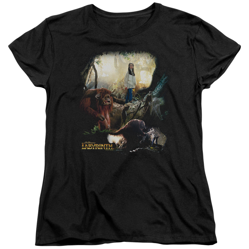 Labyrinth Sarah & Ludo Womens T Shirt Black