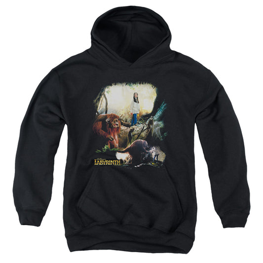 Labyrinth Sarah & Ludo Kids Youth Hoodie Black