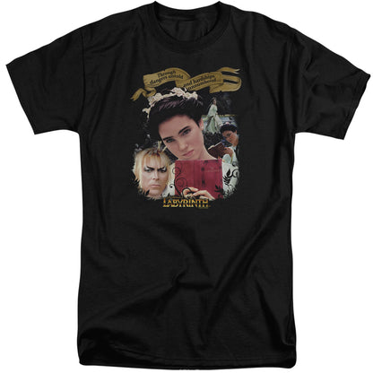 Labyrinth Dangers Untold Mens Tall T Shirt Black