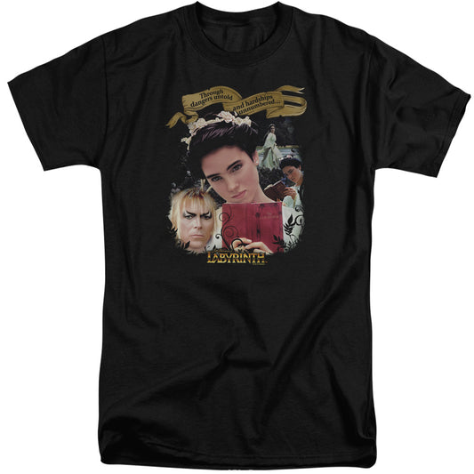 Labyrinth Dangers Untold Mens Tall T Shirt Black