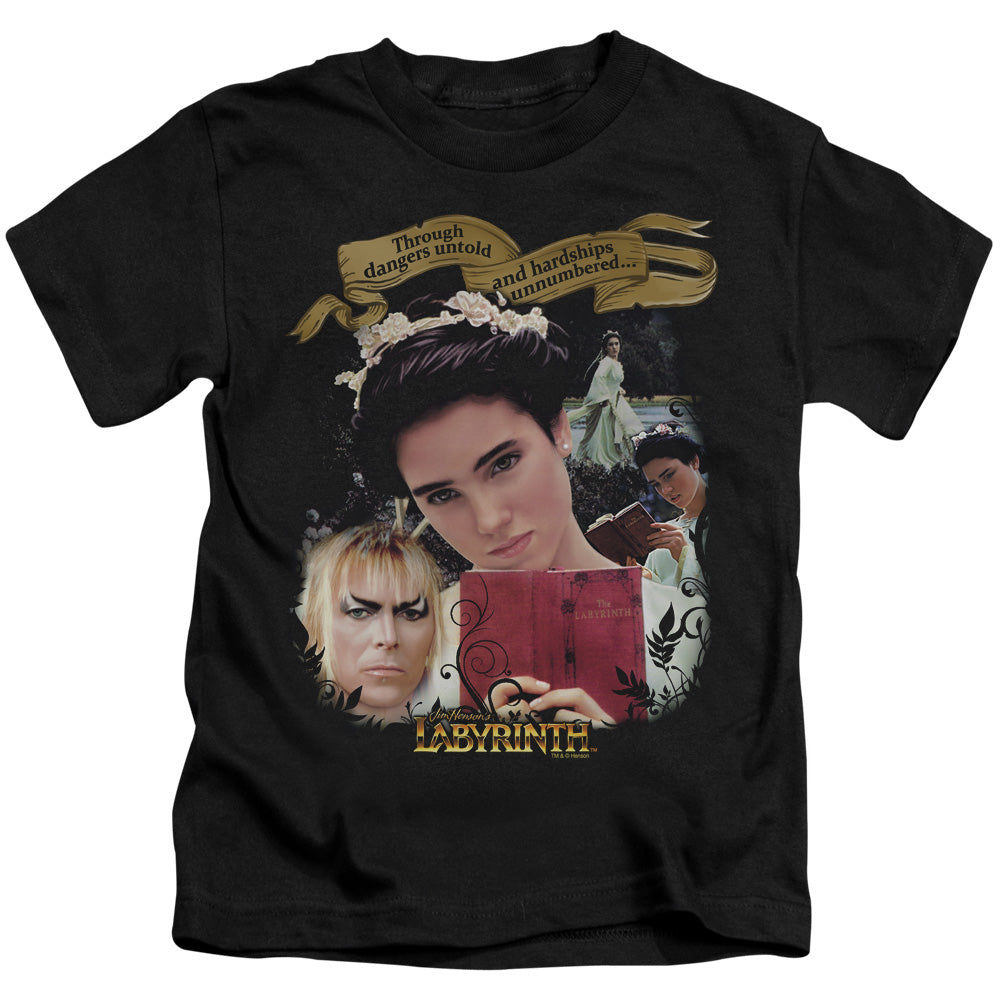 Labyrinth Dangers Untold Juvenile Kids Youth T Shirt Black