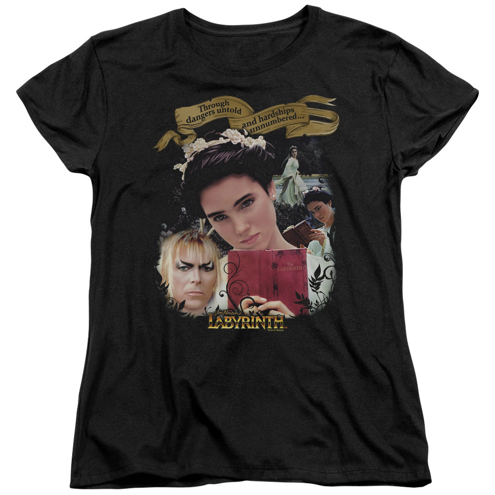 Labyrinth Dangers Untold Womens T Shirt Black