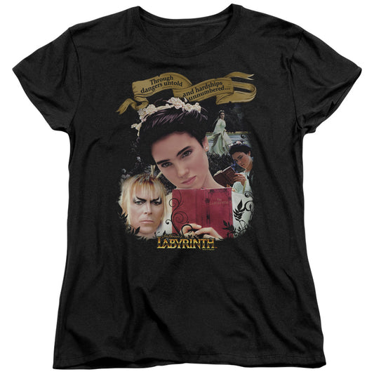 Labyrinth Dangers Untold Womens T Shirt Black