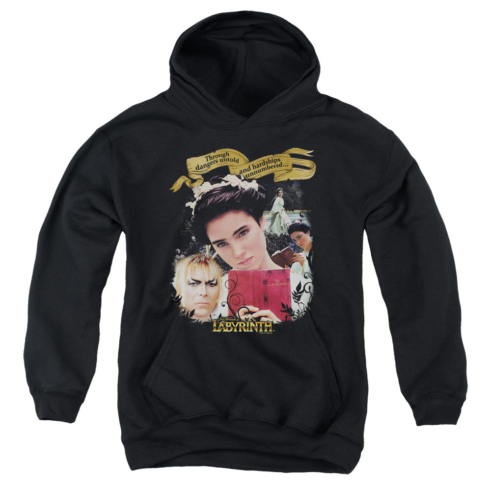 Labyrinth Dangers Untold Kids Youth Hoodie Black