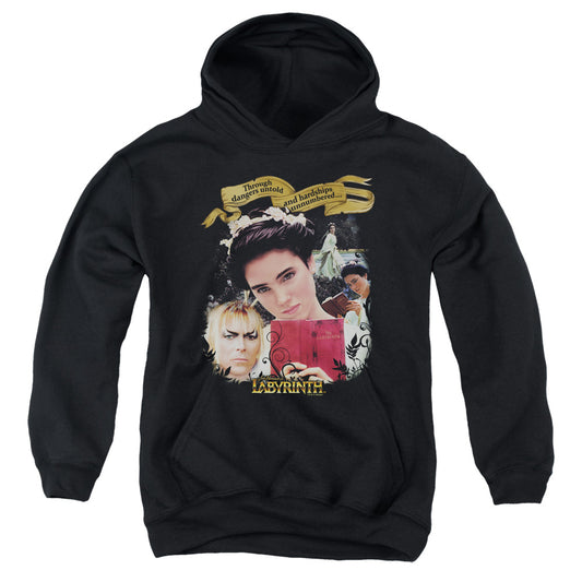 Labyrinth Dangers Untold Kids Youth Hoodie Black