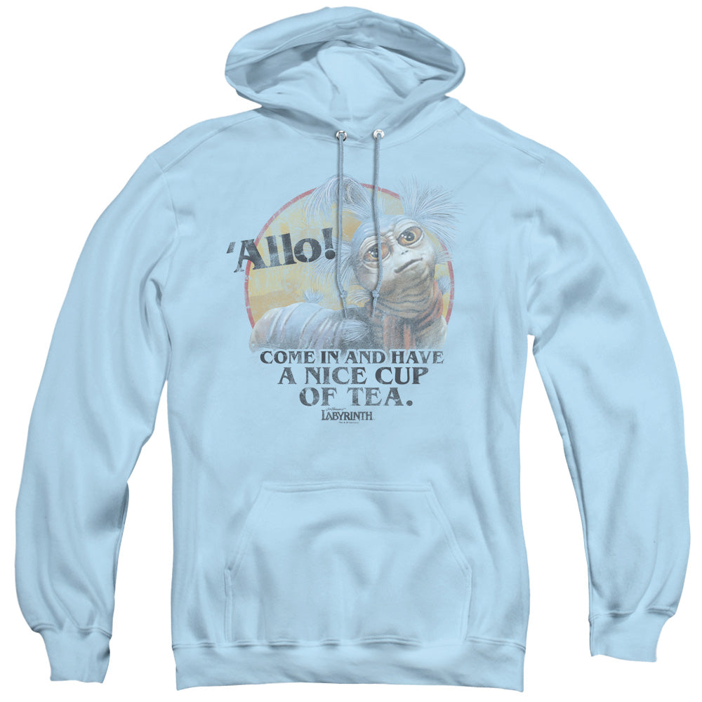 Labyrinth Tea Mens Hoodie Light Blue