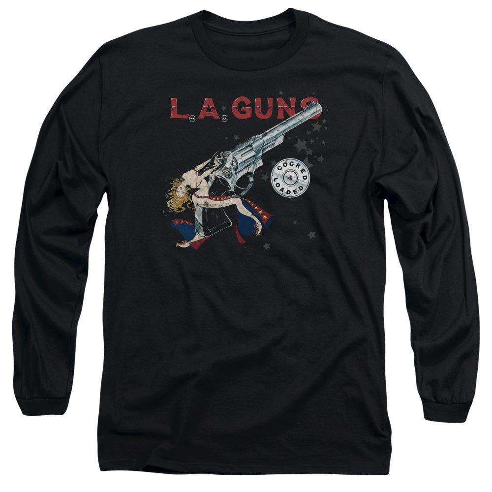 L.A. Guns Cocked And Loaded Mens Long Sleeve Shirt Black