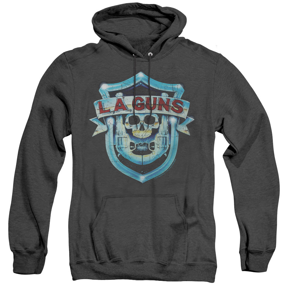 L.A. Guns Shield Heather Mens Hoodie Black