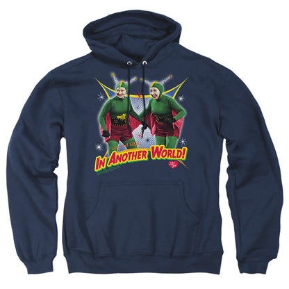 I Love Lucy In Another World Mens Hoodie Navy Officially Licensed