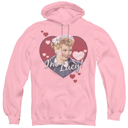 I Love Lucy Im Lucy Mens Hoodie Pink