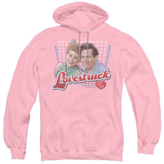 I Love Lucy Lovestruck Mens Hoodie Pink