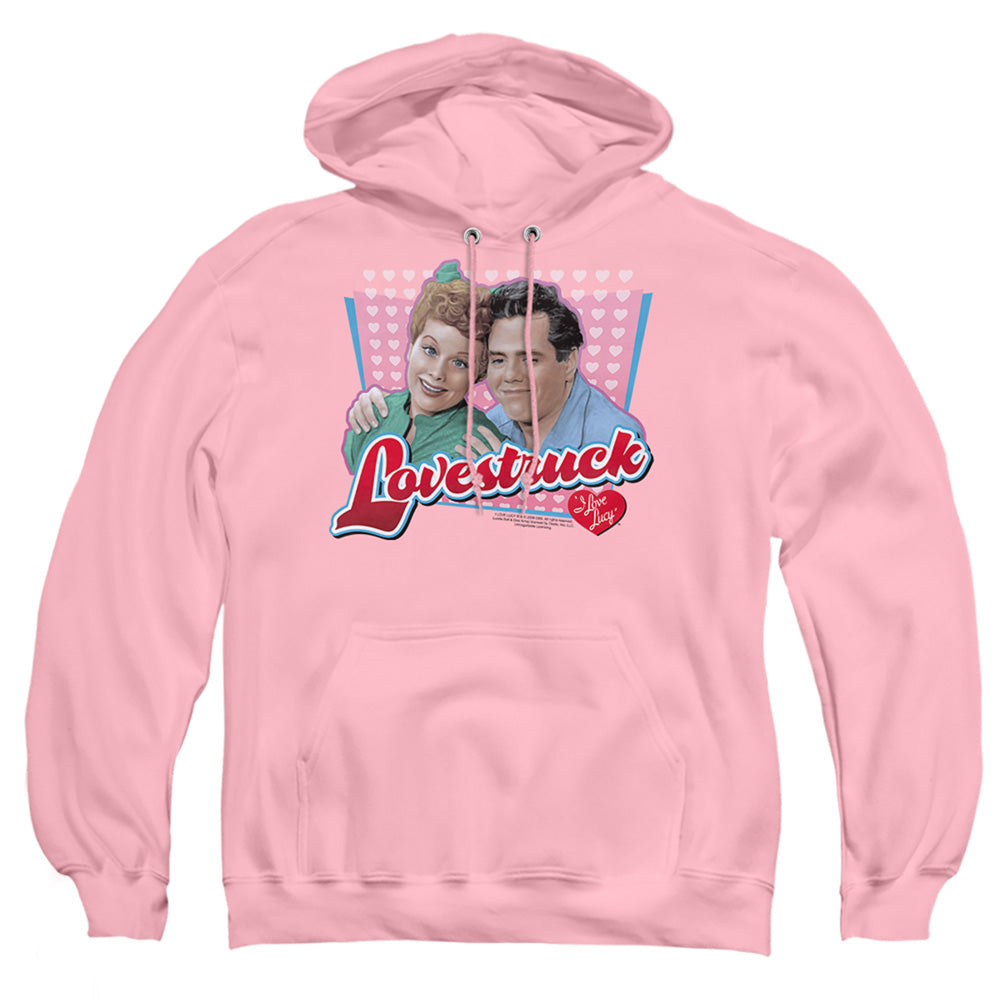 I Love Lucy Lovestruck Mens Hoodie Pink Officially Licensed