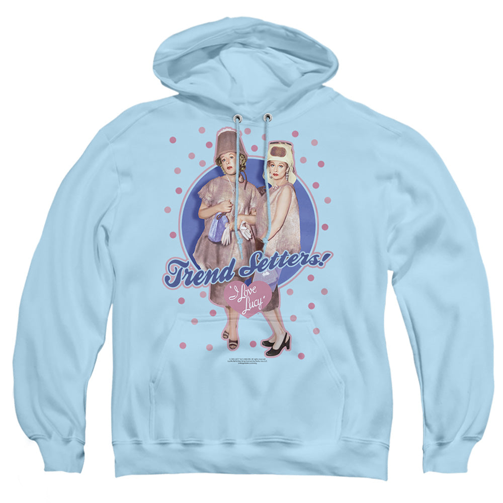 I Love Lucy Trend Setters Mens Hoodie Light Blue Officially Licensed