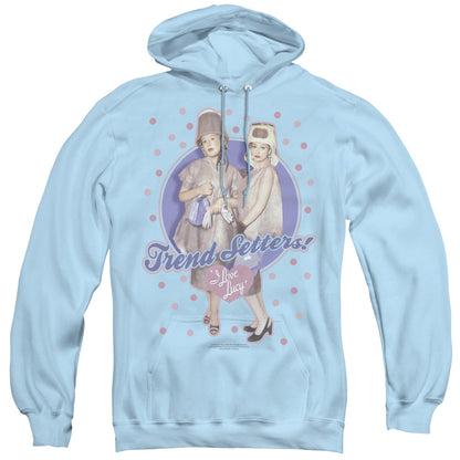 I Love Lucy Trend Setters Mens Hoodie Light Blue