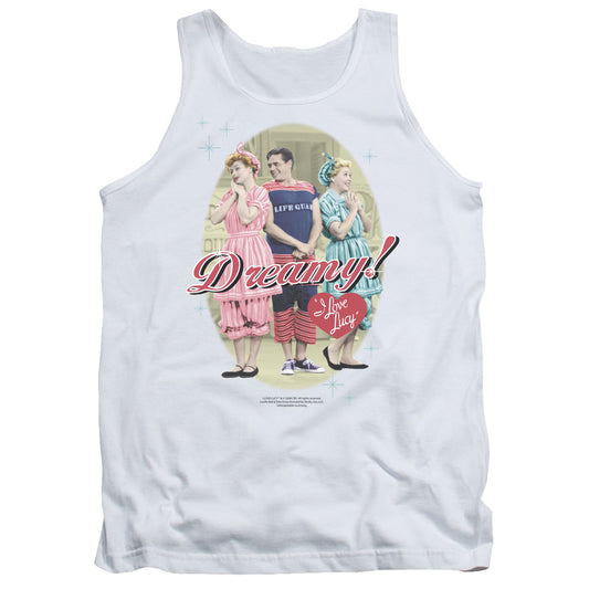 I Love Lucy Dreamy! Mens Tank Top Shirt White