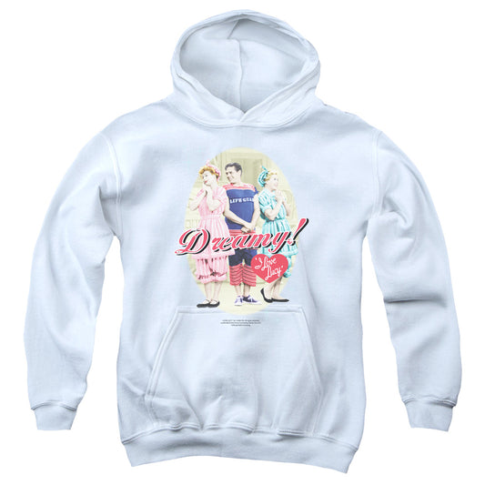 I Love Lucy Dreamy! Kids Youth Hoodie White