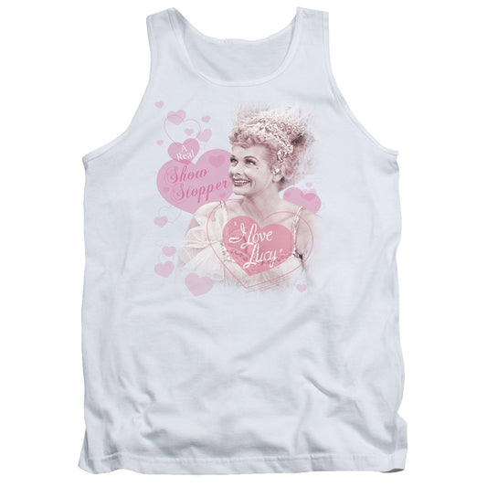 I Love Lucy Show Stopper Mens Tank Top Shirt White