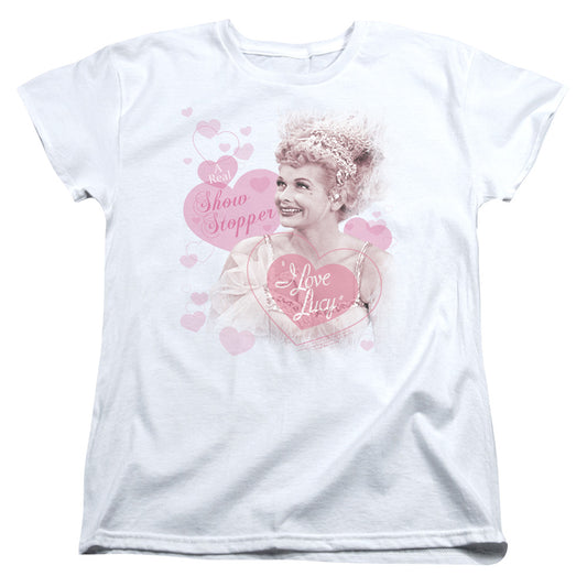 I Love Lucy Show Stopper Womens T Shirt White