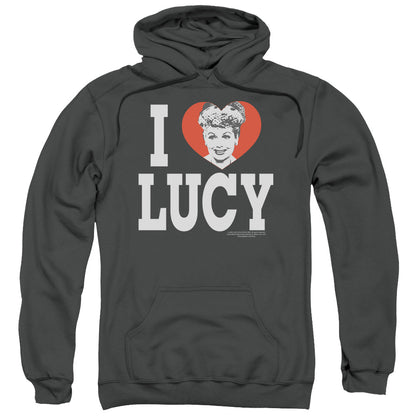 I Love Lucy I Love Lucy Mens Hoodie Charcoal