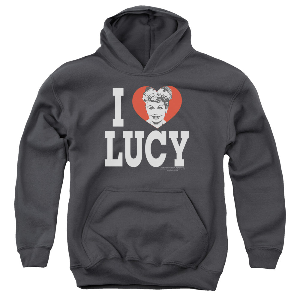 I Love Lucy I Love Lucy Kids Youth Hoodie Charcoal