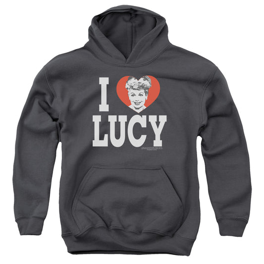 I Love Lucy I Love Lucy Kids Youth Hoodie Charcoal